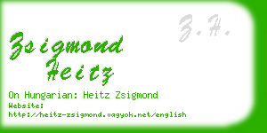 zsigmond heitz business card